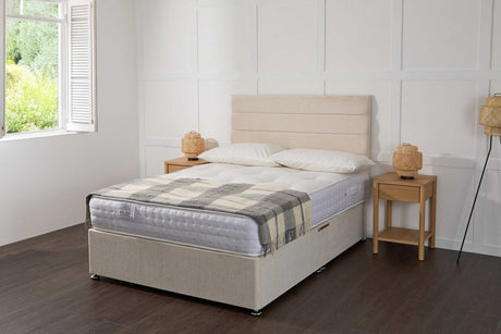 Somna Platinum 5000 Pocket Sprung Intelligent Memory Divan Bed Set - Pocket Sprung Divan Bed Set - 2'6 Small Single - No Storage - SOMNA Beds