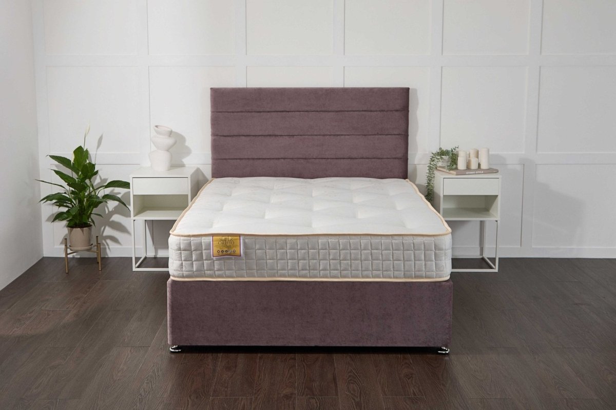 Somna Super Ortho Coil Sprung Divan Bed Set - Orthopaedic Coil Sprung Divan Bed Set - 2'6 Small Single - No Storage - SOMNA Beds