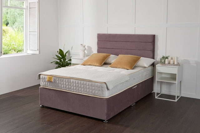 Somna Super Ortho Coil Sprung Divan Bed Set - Orthopaedic Coil Sprung Divan Bed Set - 2'6 Small Single - No Storage - SOMNA Beds