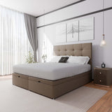 Venice End Lift Ottoman Storage Divan Bed and Headboard
