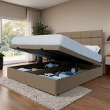 Venice End Lift Ottoman Storage Divan Bed and Headboard