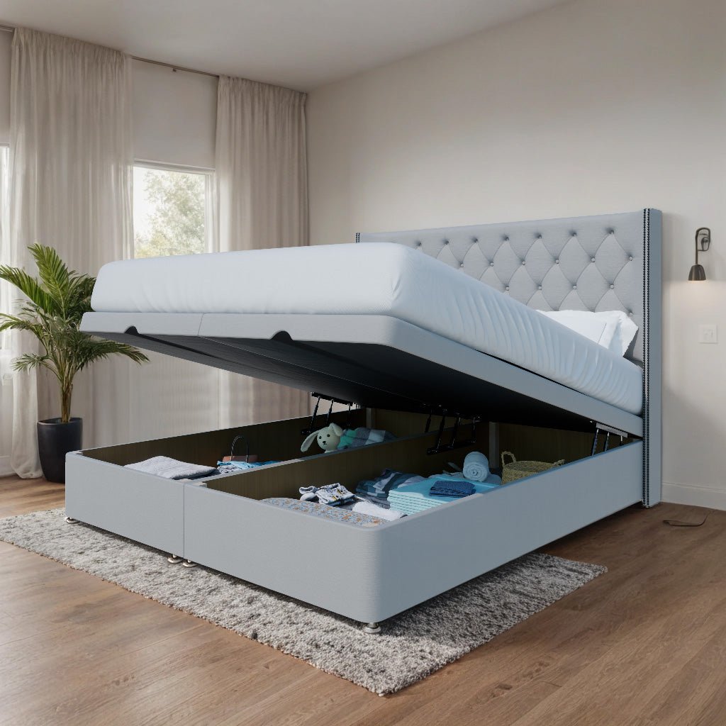 Washington Winged End Lift Ottoman Divan Bed